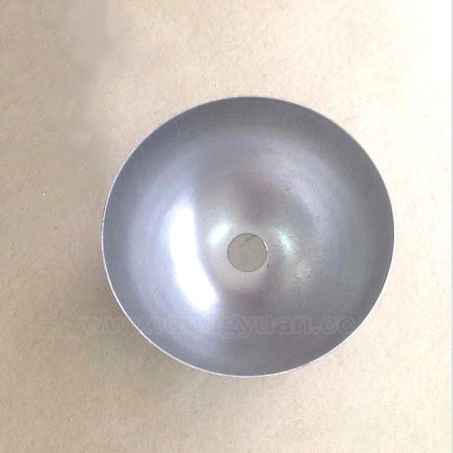 120mm Carbon Steel Half Ball, Mild Steel Sphere with Hole