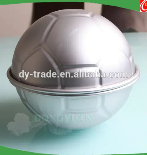 Aluminum Alloy Football Sphere Bath Bomb Molds Baby Birthday Cake Decorating Tools