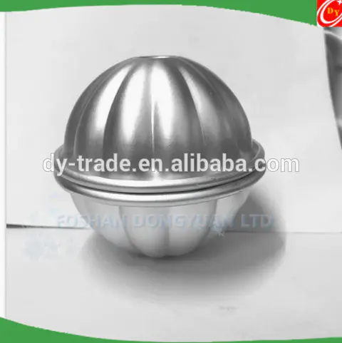 Aluminum AlloyHalf Ball with Edge for Bath Bomb Mould Making