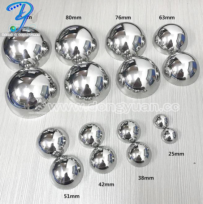 51mm ,63mm,76mm Rainbow Color Stainless SteelBath Bombs Molds Gift Sets