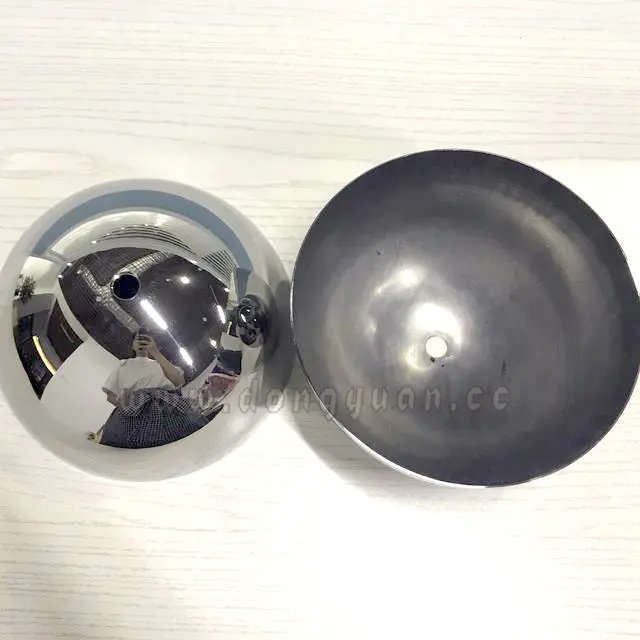 300mm Stainless Steel Hemispheres withHole for Lamp Decoration