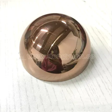 Pink Color Stainless Steel Half Sphere for Bath Bomb Soap Mould