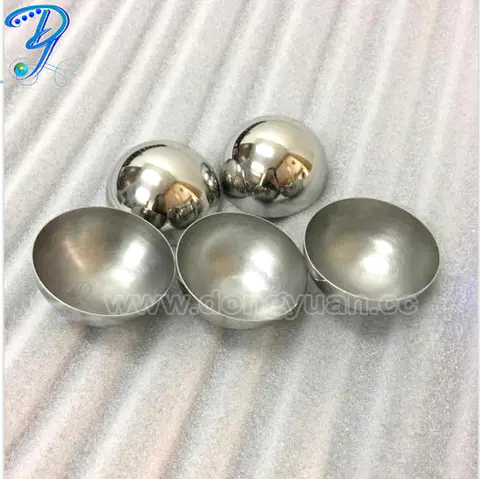 3 inch Stainless Steel Hollow Half Balls for BIG Round Bath Fizzies Molds