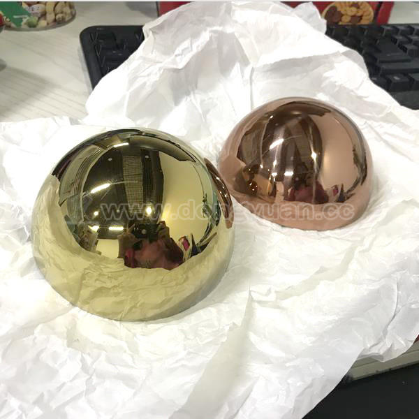 Pink Color Stainless Steel Half Sphere for Bath Bomb Soap Mould