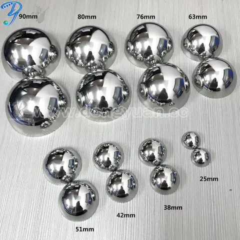 51mm,63mm,76mm,80mm Stainless Steal Lush Bath Bomb Mold Kit Perfect For Making Homemade Cosmetic & Fizzy Bath Bombs