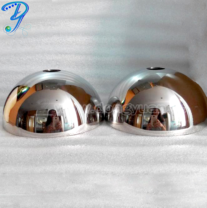 300mm Stainless Steel Hemispheres withHole for Lamp Decoration