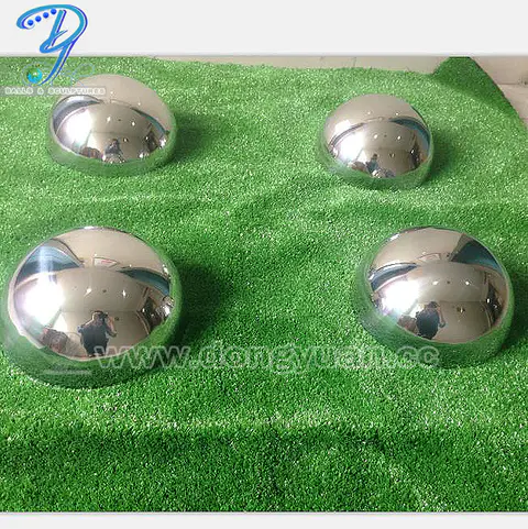 Hemispherical Metal Sphere, Stainless Steel Half Ball with hole for Lamp Lights Decoration