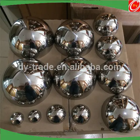 250mm AISI201 304 316 Half Empty Mirror Polished Reflective Steel Ball/Steel Hemisphere