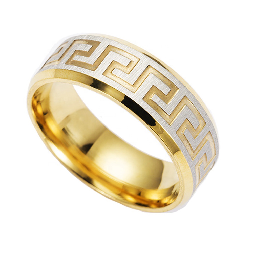 Gold Plating Smooth Shiny Wholesale Moroccan Wedding Rings