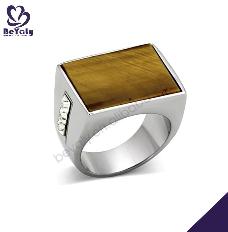 product-BEYALY-Wooden design plain stainless steel nepali handmade silver ring-img-2