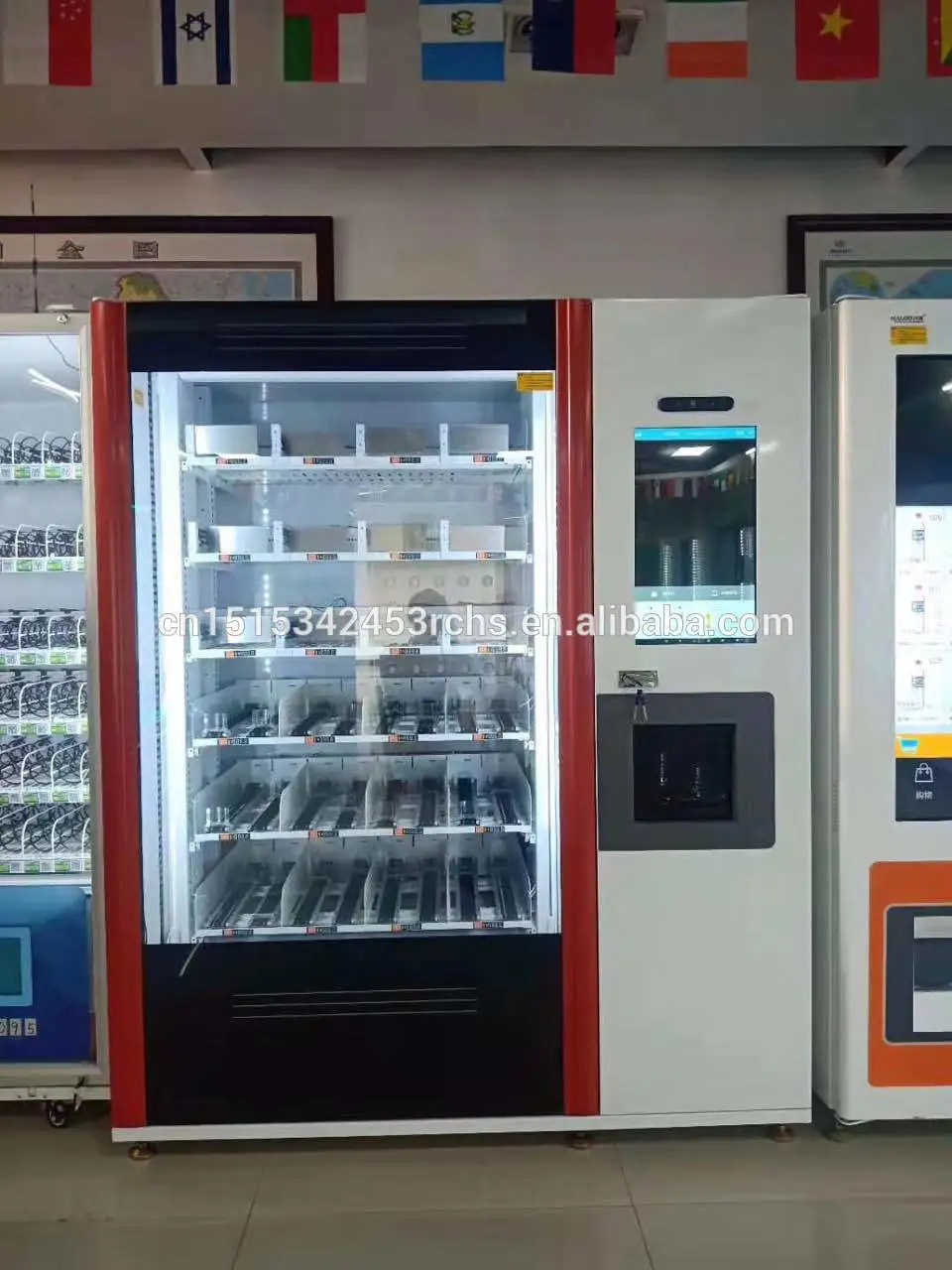 -18 frozen seafood vending machine and meat vending machine