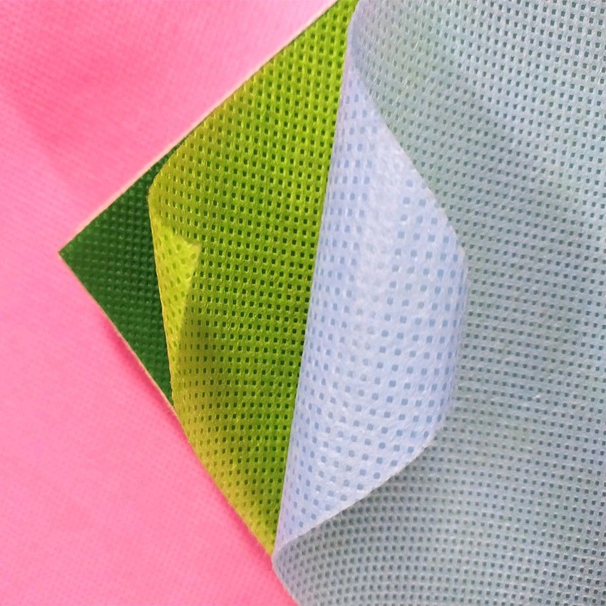 custom made color pp spunbond nonwoven fabric for making bags and furniture