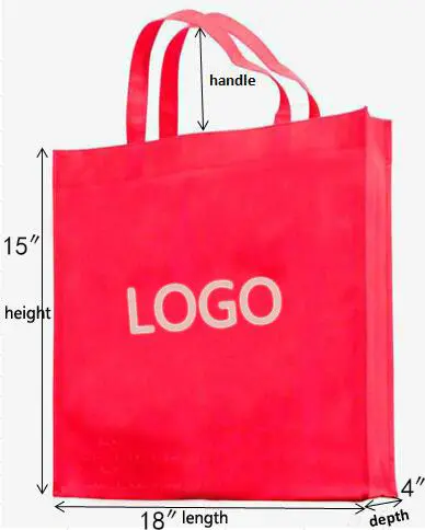 2020 Hot Sale Promotional CustomizedCheap Logo Printed Recycled Handled Non Woven Bag