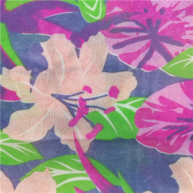 Colorful Printed 100% Polypropylene spunbond non woven fabric Eco- friendly material