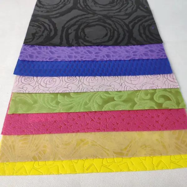 sunshine new design embossed 100%PP spunbond non woven fabric for gift packing