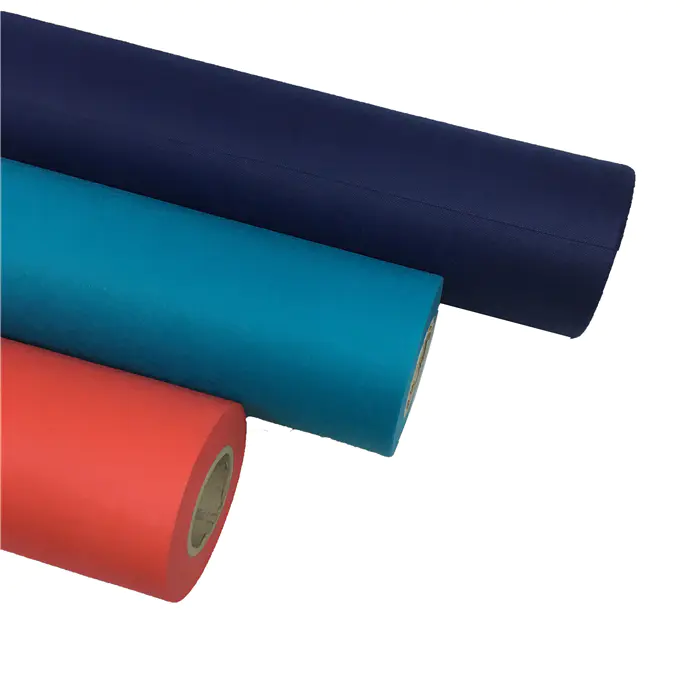 Manufacturer colorful 100% pp hydrophobic biodegradable Non woven polypropylene Fabric In Roll