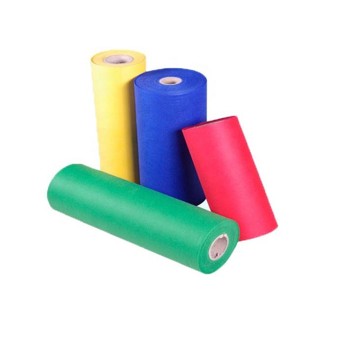 Colorful tnt 100% polypropylene pp spunbond non woven fabric roll material