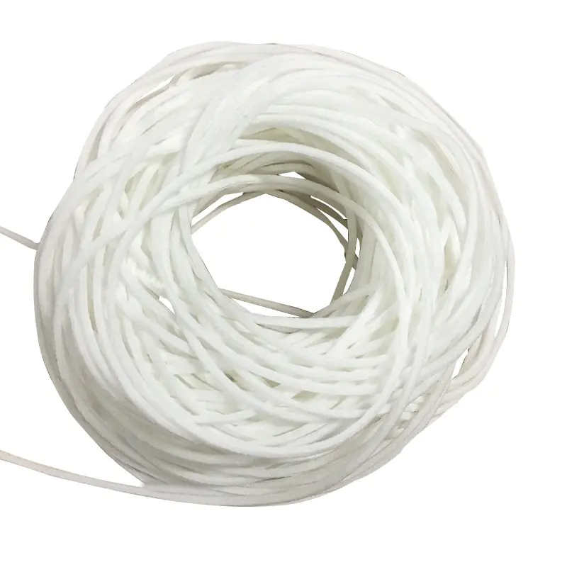 High quality white 3mm elastic ear loop for facemask
