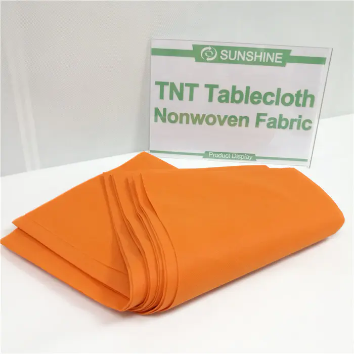 Factory price Table cloth use 100%PP spunbond non woven fabric
