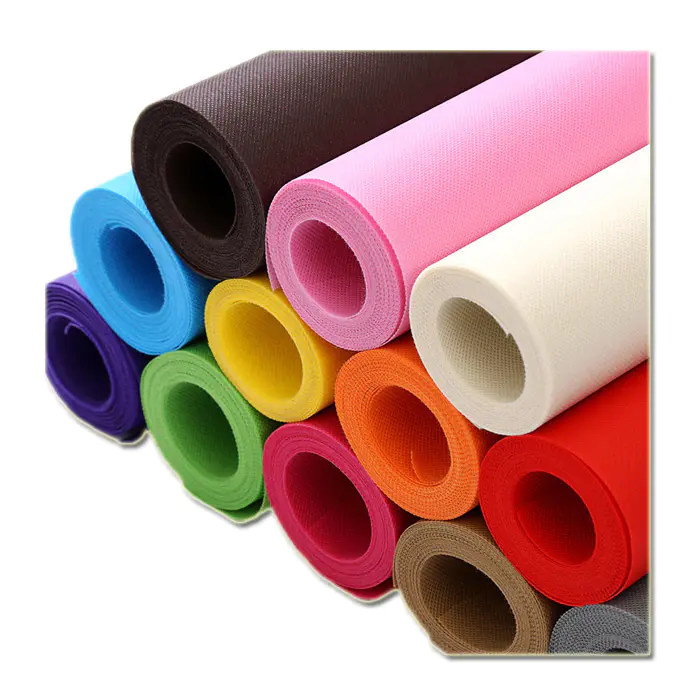 Sunshine factory polypropylene spunbond pp non woven fabric roll colorful nonwoven fabric manufacturer