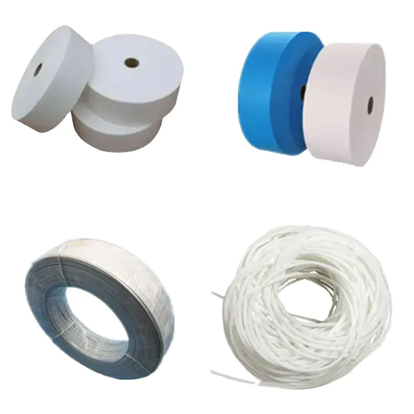 Breathable PP Spunbond Nonwoven Fabric melblown fabric nose wire earloop.