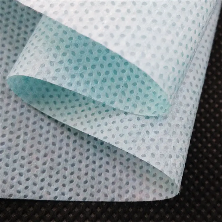 rawmaterials non-woven fabric 100% polypropylene hygiene spunbond nonwoven fabric