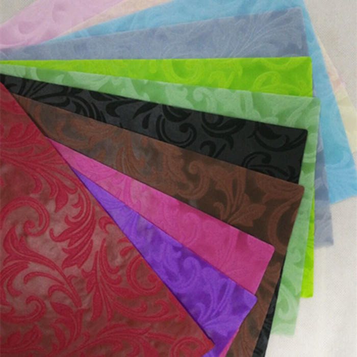 NEW design colorful Embossed 100%PP spunbond nonwoven flowers packing