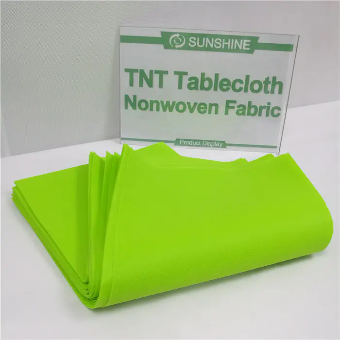 Factory price Table cloth use 100%PP spunbond non woven fabric