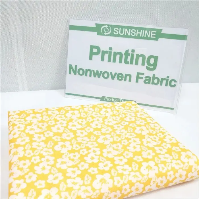 Eco- friendly beautiful pattern Printing 100% Polypropylene spunbond non woven fabric