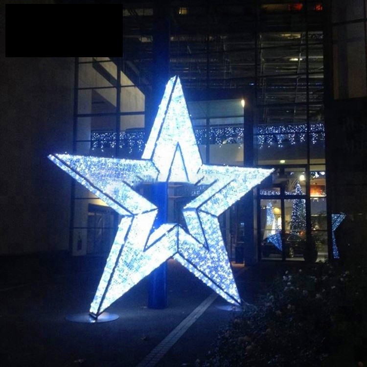 Environmental Protection Light Custom Made Decoration Weeding Party 3D Star LED Motif
