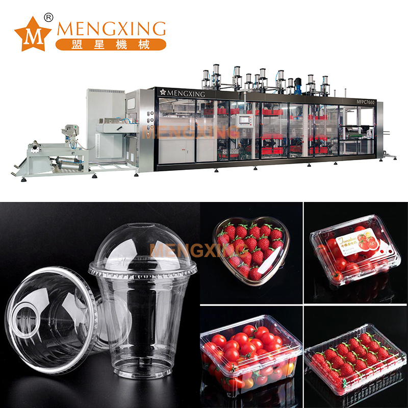 Container Tray Box Plastic Thermoforming Machine 