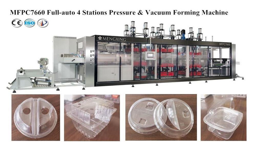 Automatic Plastic Vacuum Forming Machinery with Robot Stacker (MFPC 7660)