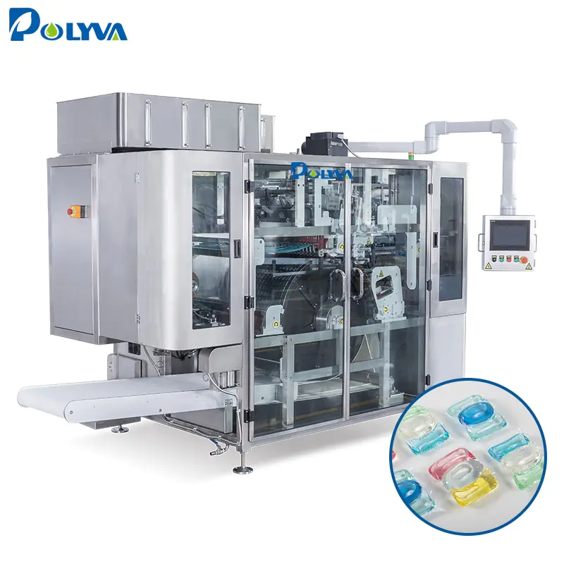 POLYVA automatic liquid pods packaging machine liquid/powder laundry detergent pods filling machine