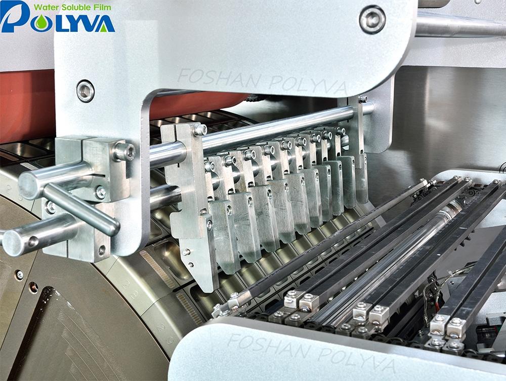 POLYVA factory cheaper low speed automatic laundry detergent pods filling packaging machine