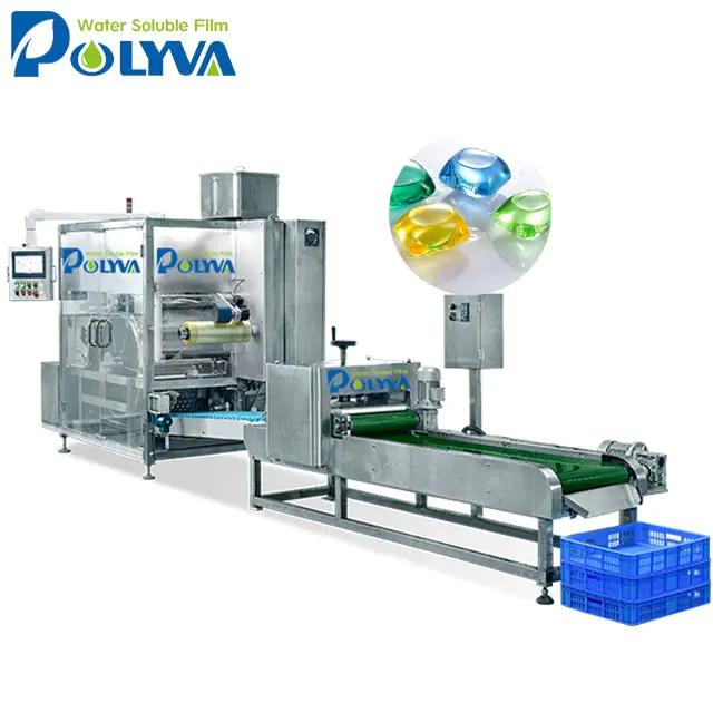 Polyva machine China economic accurate washing laundry detergent pods machine liquid pods detergent production machine