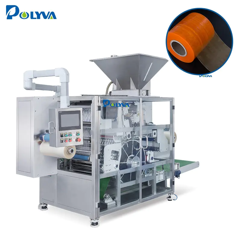 High quality PVA water soluble film laundry liquid pods packing machine