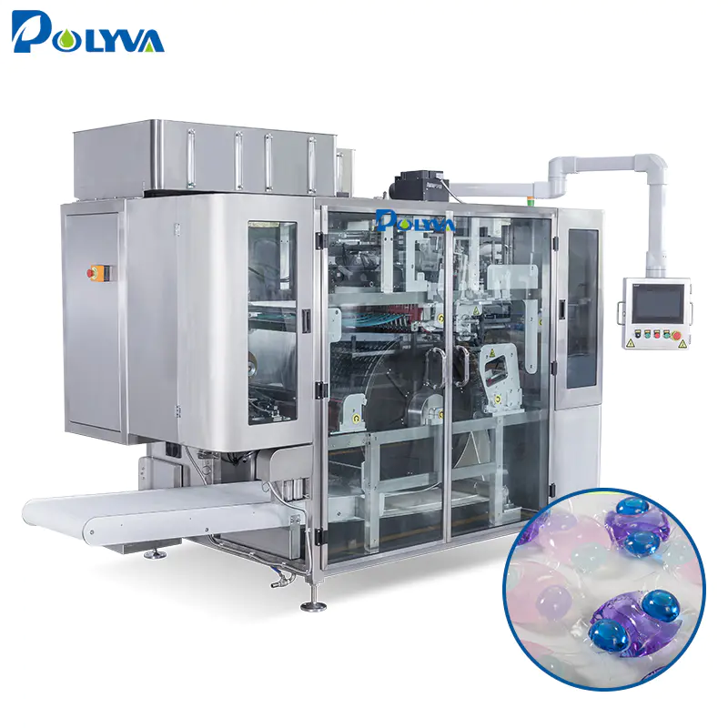 POLYVA automatic liquid packaging machine washing laundry detergent pods packing machine liquid capsules/pods filling machine