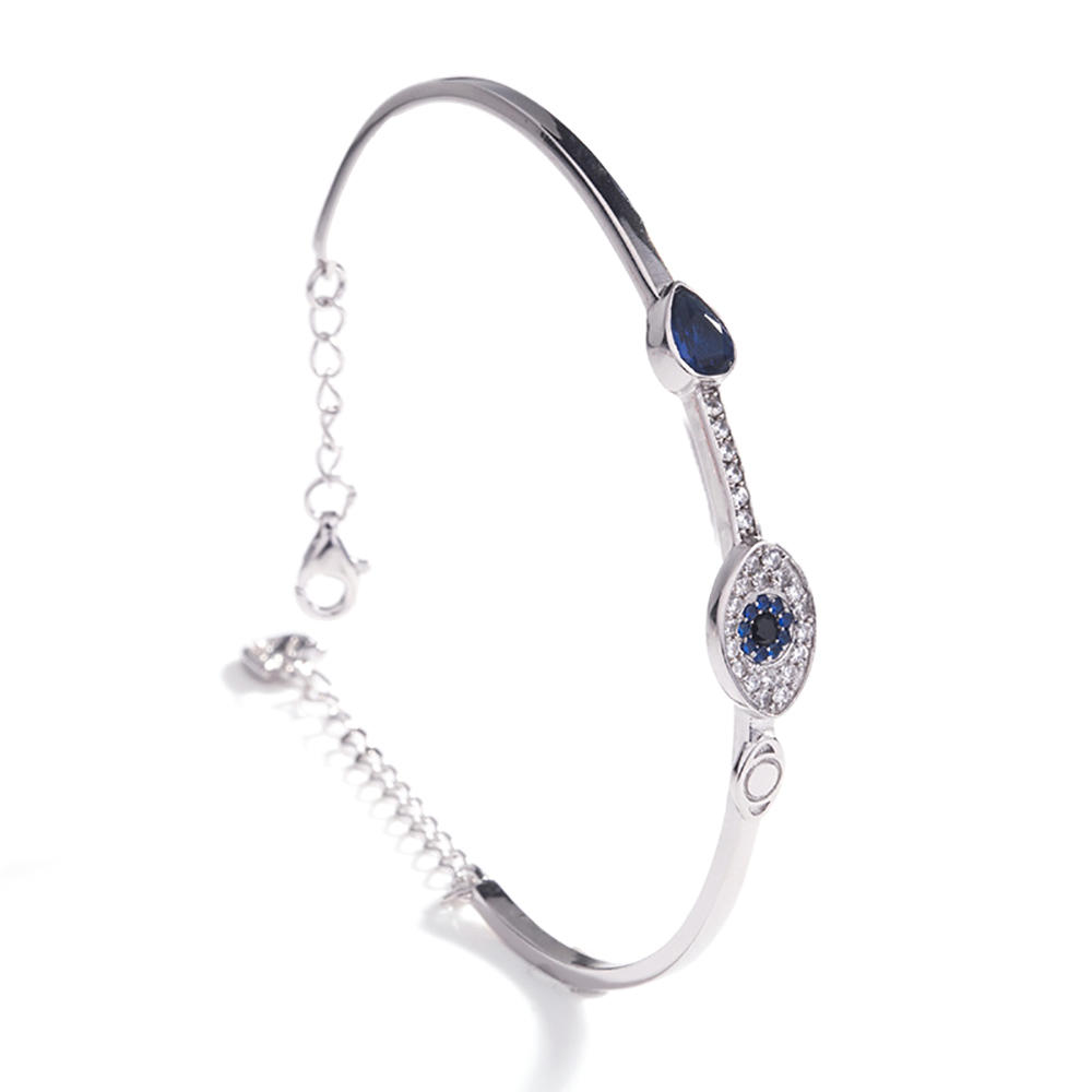 product-BEYALY-S925 Sterling Silver DevilS Eye Bracelet LadyS Blue Eye Bracelet-img-2
