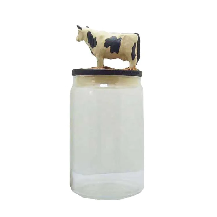 Cow candy jar pet bottle environmentally friendly transparent food can jar
