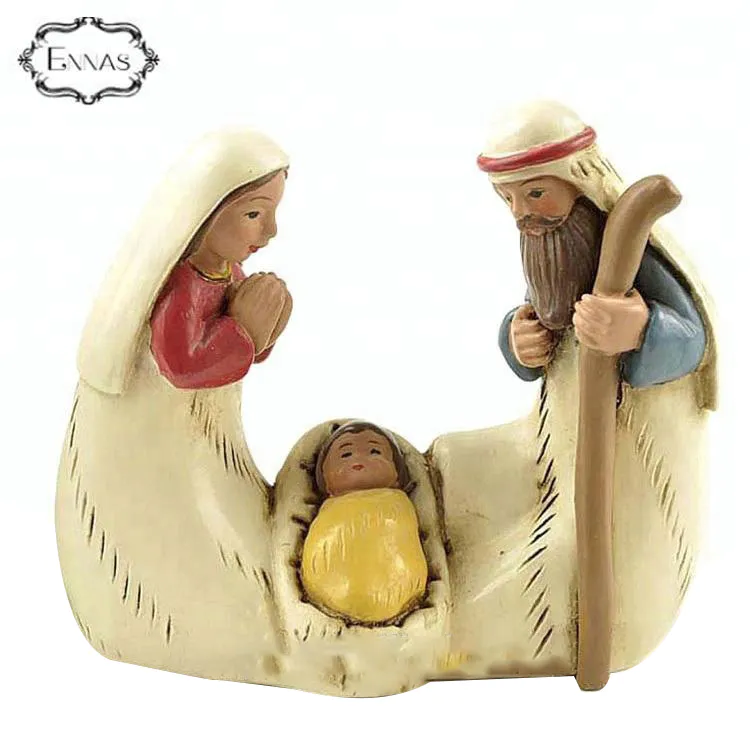 Stock products resin Nativity Set holy family statues Christmas decoration