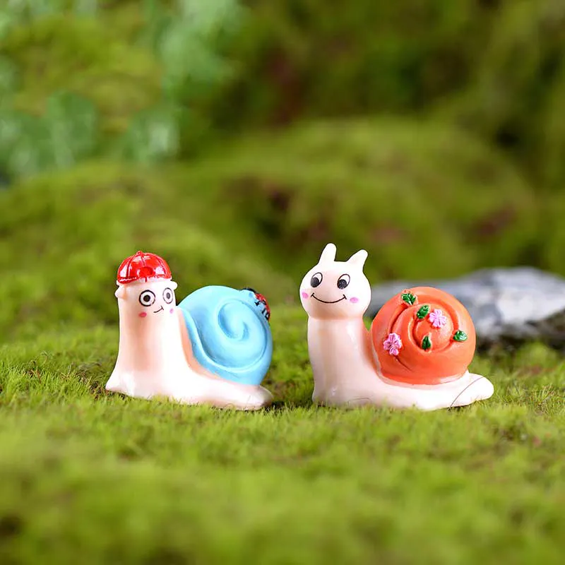 Garden snail micro-landscape resin handicraft small ornaments small animals
