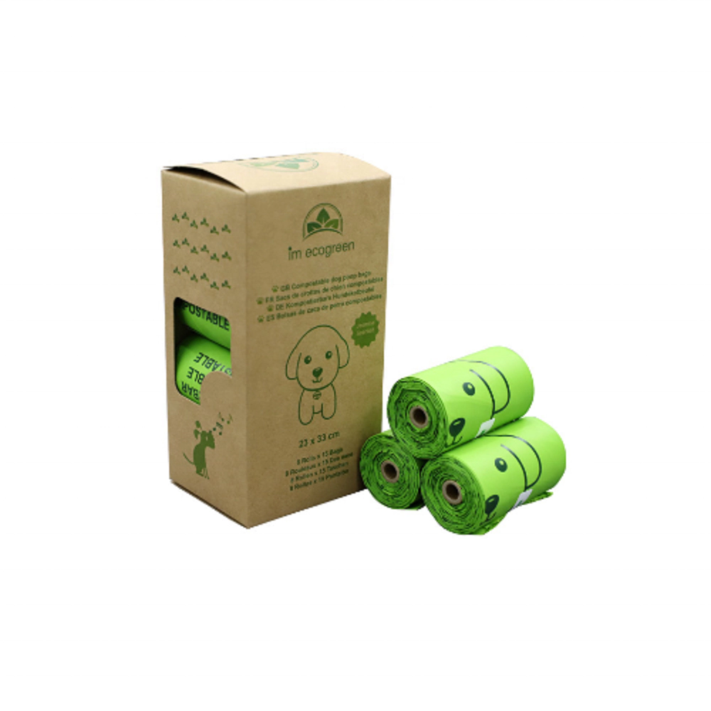 Amazon hot selling 100% Biodegradable Compostable cornstarch Pet Poop Bag
