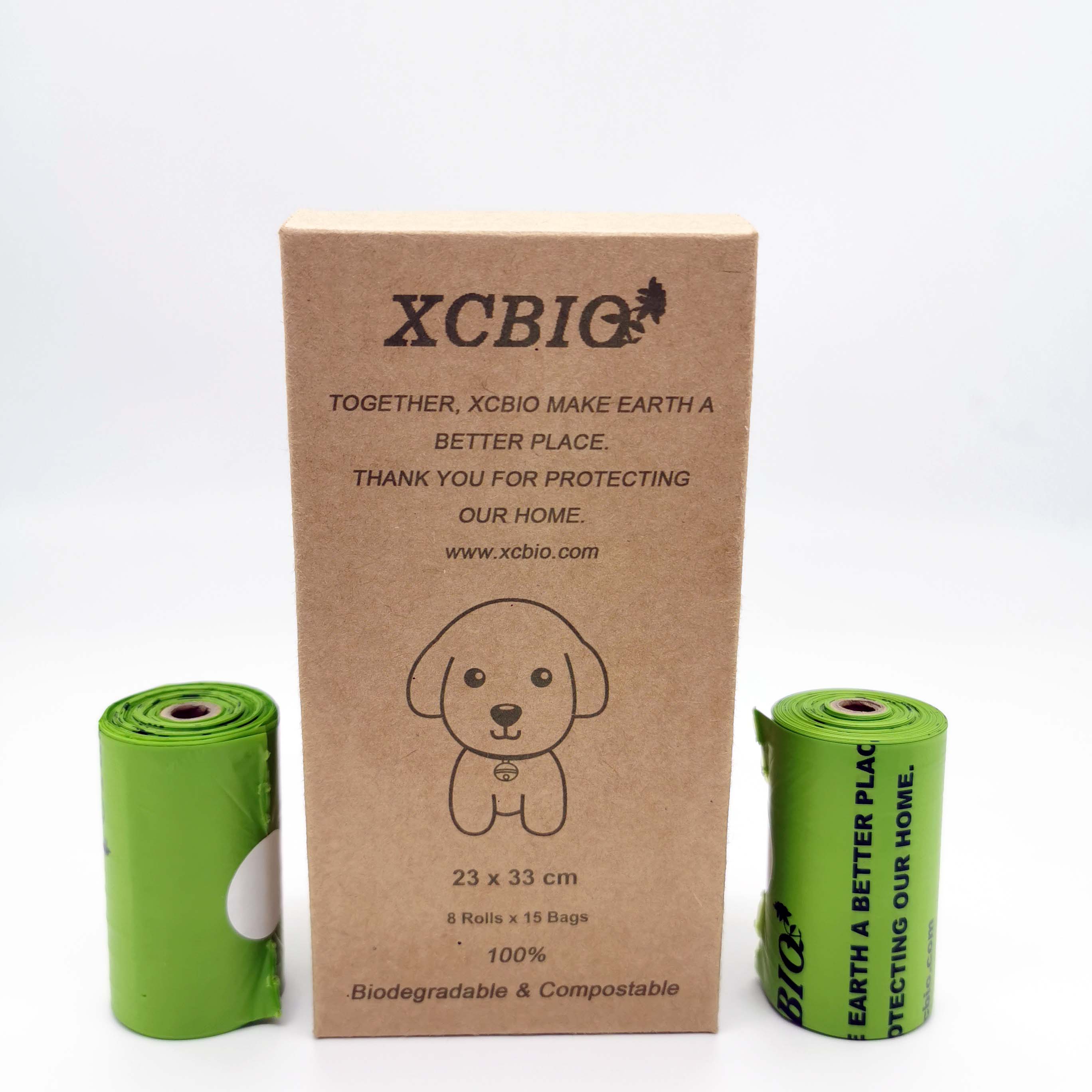 En13432 certified Corn starch 100% biodegradable compostable dog poop bags dog waste bag