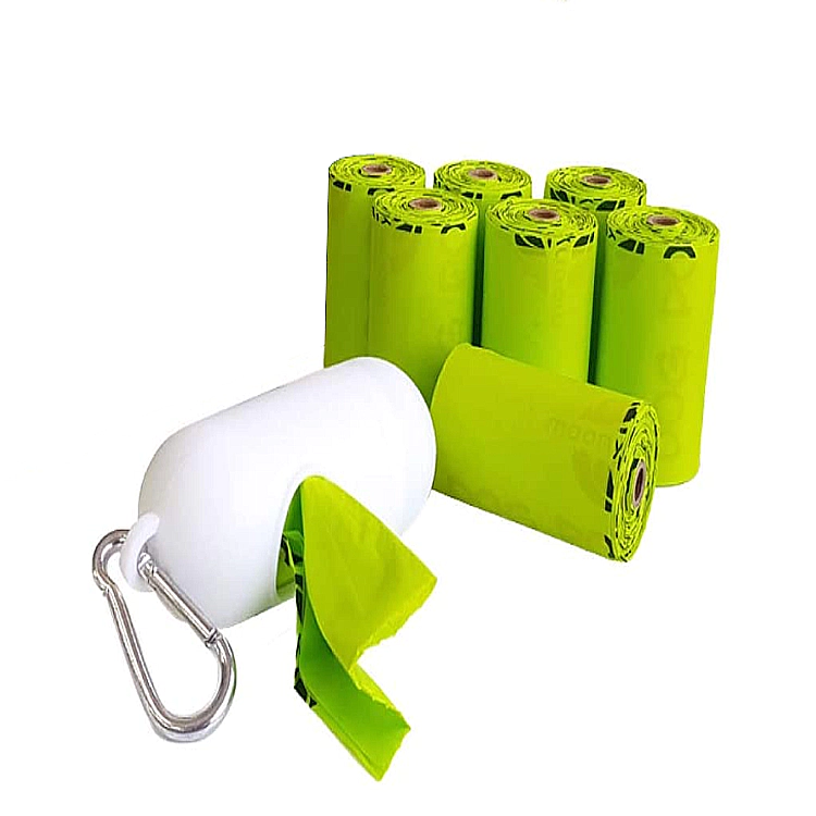 Amazon hot selling Eco friendly 100% Biodegradable Compostable Pet Dog Poop Bag Dog Waste Bags