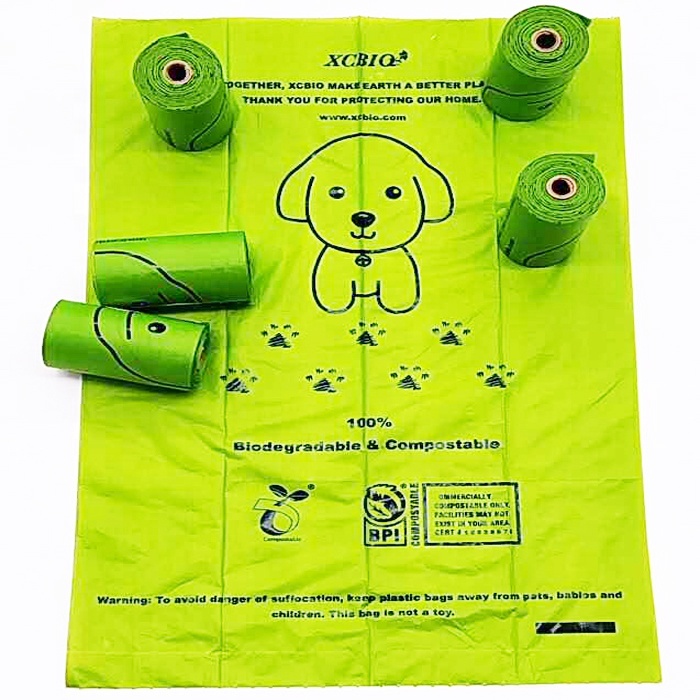Eco-friendly Wholesale compostable dog waste bags biodegradable pet poop bag