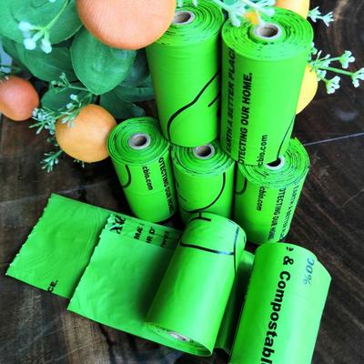 High Quality custom printing corn starch biodegradable compostable dog poop bag eco-friendly pet waste bag