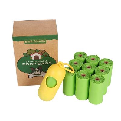 custom logo eco-friendly corn starch compostable biodegradable dog poop bag pet poop bag