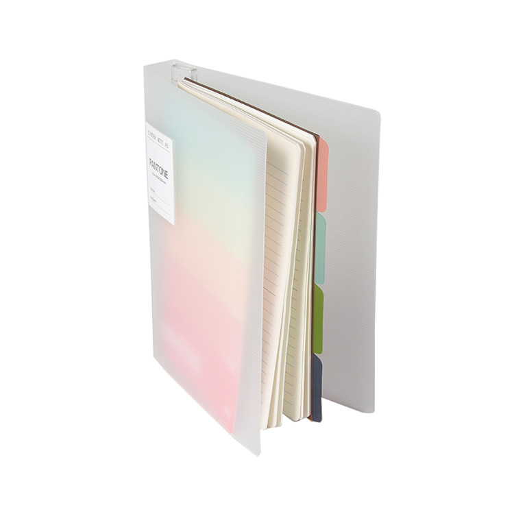 Newest Design Loose Leaf BlankPlastic Cover Notebook for Custom