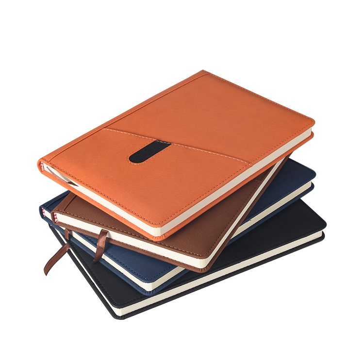Hot Sale Leather Cover Personalized A5 Size Office Business Hardcover Notebook In Stock