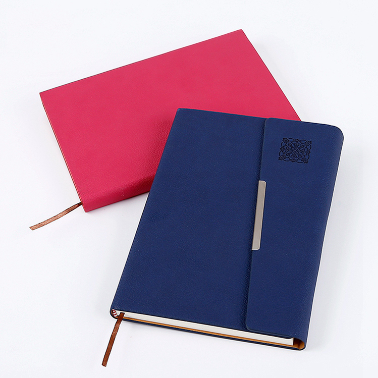 High quality custom logo a5 notebook pu leather diary notebook for student